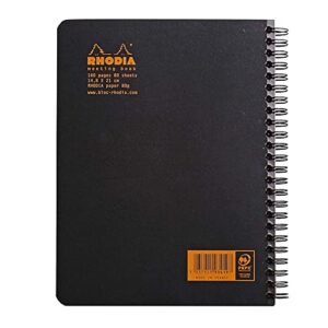 Rhodia Efficient Meeting Notebook, Black 8.25" x 6.25"