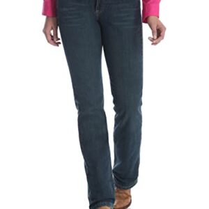 Wrangler Women's Q-Baby Mid Rise Boot Cut Ultimate Riding Jean, Tuff Buck, 5X34