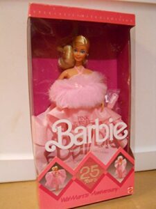 barbie walmart 25th anniversary pink jubilee blonde doll by mattel