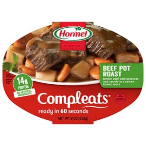 hormel compleats beef pot roast microwave tray, 9 ounces (pack of 6)