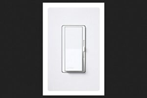 lutron diva eco-dimmer for incandescent and halogen with wallplate, 600-watt, single-pole or 3-way, with wallplate, dvw-603pgh-wh, white
