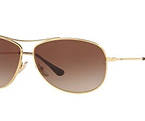 Ray-Ban RB3293 Metal Pilot Sunglasses, Gold/Dark Brown Gradient, 63 mm