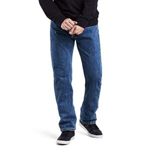 levi's men's 505 regular fit jeans (also available in big & tall), medium stonewash, 32w x 32l