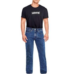 Levi's Men's 505 Regular Fit Jeans (Also Available in Big & Tall), Medium Stonewash, 32W x 32L