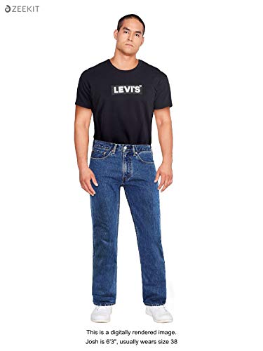 Levi's Men's 505 Regular Fit Jeans (Also Available in Big & Tall), Medium Stonewash, 32W x 32L