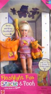 barbie stacie flashlight fun stacie & pooh (1997)