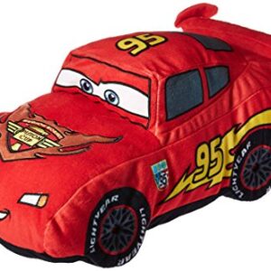 Cars Plush Stuffed Lightning Mcqueen Red Pillow Buddy - Kids Super Soft Polyester Microfiber, 19 inch (Official Disney Pixar Product)