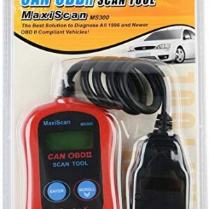 Autel MS300 OBD2 Scanner Code Reader, Turn Off Check Engine Light, Read & Erase Fault Codes, Check Emission Monitor Status CAN Diagnostic Scan Tool