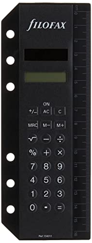 Filofax Personal/A5/Deskfax Calculator (B134011), Black Small