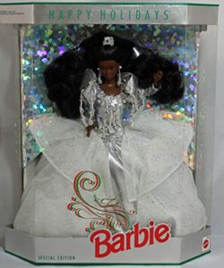 mattel barbie 2396 1992 happy holidays african american doll