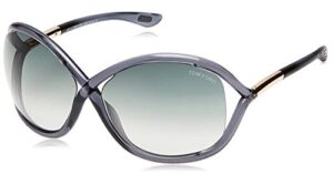 tom ford women's ft0009 sunglasses, dark grey