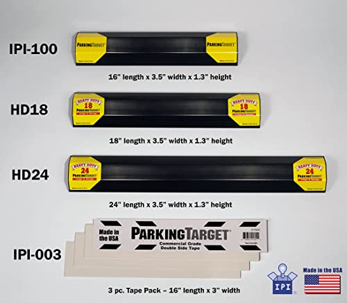 ipi-100 16" (1 Pack): Parking Aid, Heavy Duty, Easy to Install, Peel & Stick - Only 1 Needed per Vehicle– Mom and Dad and USA Decals Included – Great Gifts