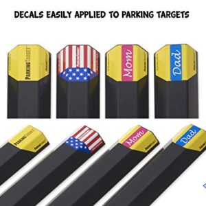 ipi-100 16" (1 Pack): Parking Aid, Heavy Duty, Easy to Install, Peel & Stick - Only 1 Needed per Vehicle– Mom and Dad and USA Decals Included – Great Gifts