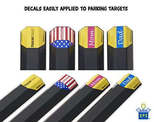 ipi-100 16" (1 Pack): Parking Aid, Heavy Duty, Easy to Install, Peel & Stick - Only 1 Needed per Vehicle– Mom and Dad and USA Decals Included – Great Gifts