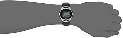 Casio Men's W213-1AVCF Basic Black and Silver Digital Watch