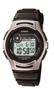 casio men's w213-1avcf basic black and silver digital watch