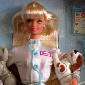 1996 Barbie Pet Doctor with dogs and cat (adorable pets magically wiggle-waggle when you pet them)