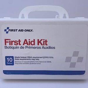 First Aid Only 6060 10-Person Emergency First Aid Kit for Office, Home, and Worksites, 57 Pieces