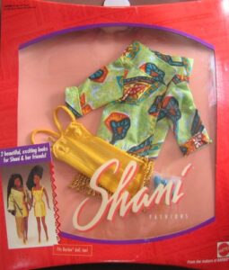 shani fashions barbie shimmery gold dress & more designed for fashion model! (1991)