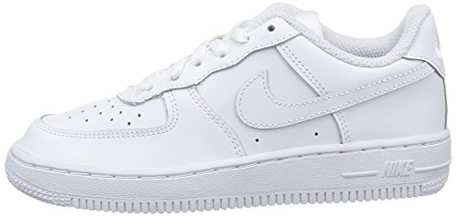 Nike Preschool Force 1 (PS) 314193 117 White on White - Size 12C