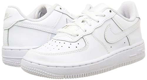 Nike Preschool Force 1 (PS) 314193 117 White on White - Size 12C