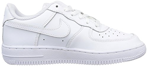 Nike Preschool Force 1 (PS) 314193 117 White on White - Size 12C