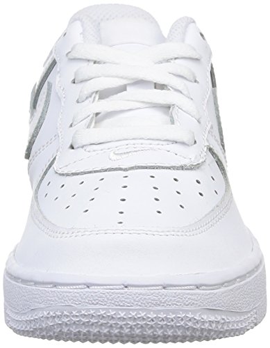 Nike [314193-117] AIR Force 1 PS PRE-School Shoes White/White