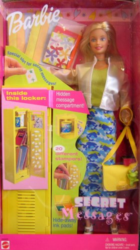 Barbie SECRET MESSAGES Doll w LOCKER, STAMPERS & MORE! (1999)