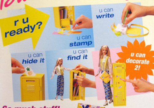 Barbie SECRET MESSAGES Doll w LOCKER, STAMPERS & MORE! (1999)