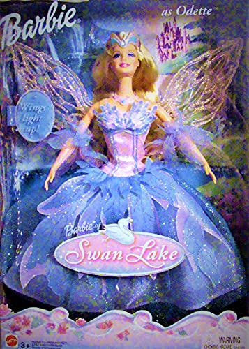 Swan Lake Barbie Doll as ODETTE w Light Up Wings (2003)