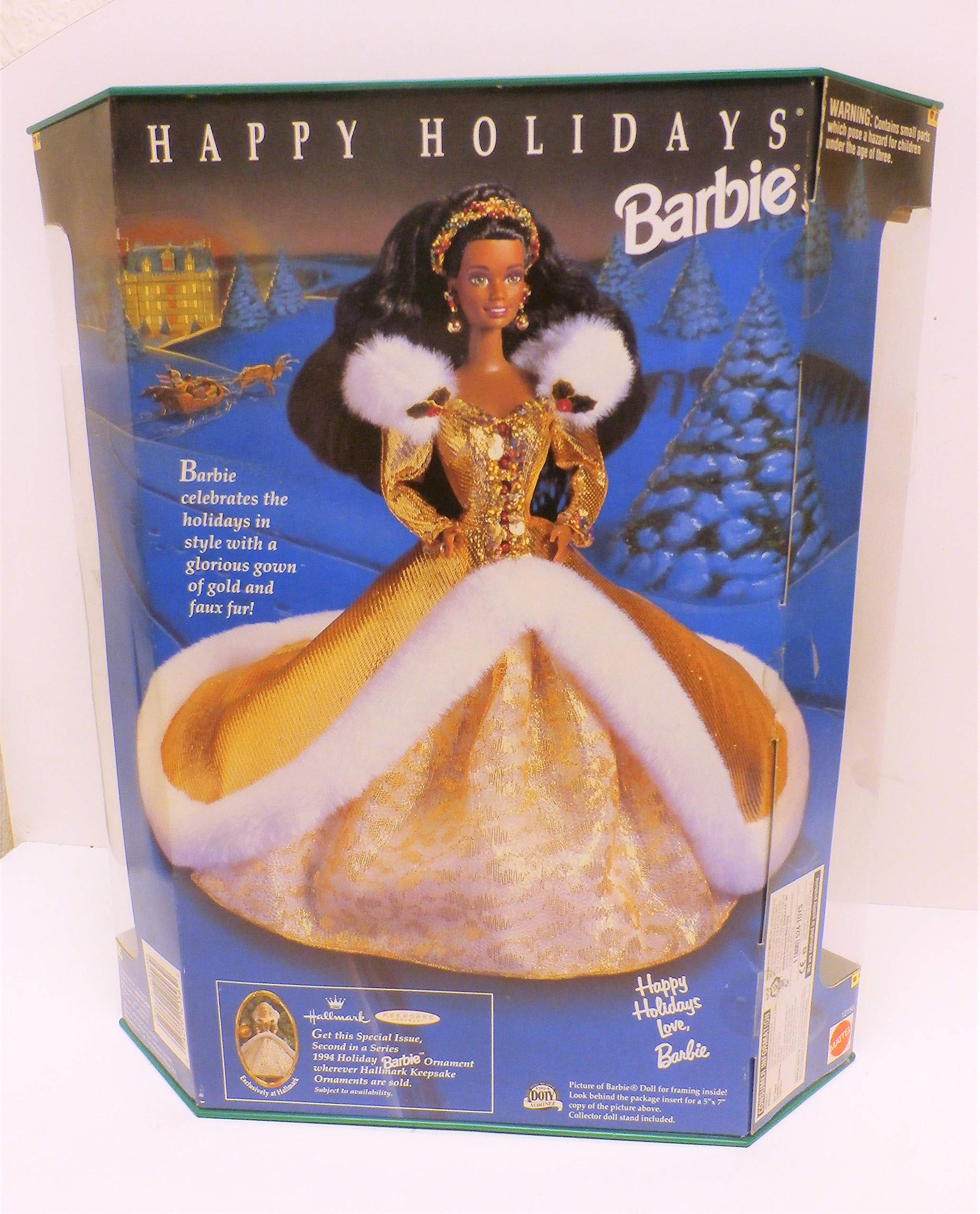 Barbie Happy Holidays AA Doll - Special Edition Hallmark 2nd in Series (1994)