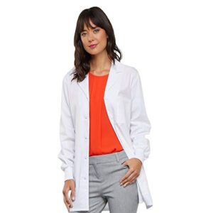 cherokee professionals women scrubs lab coats 32" 1362, l, white