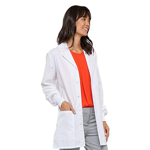 Cherokee Professionals Women Scrubs Lab Coats 32" 1362, L, White