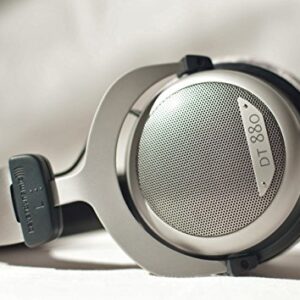 beyerdynamic DT 880 Premium Edition Over-Ear-Stereo Headphones. Semi-Open Design, Wired, high-end (32, 250, or 600 Ohm) (600 OHM, Gray)