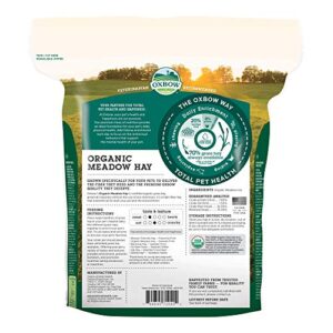 Oxbow Animal Health Meadow Hay - All Natural Hay for Rabbits, Guinea Pigs, Chinchillas, Hamsters & Gerbils - 15 oz.