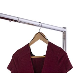 Commercial Garment Rack (Z Rack) - Rolling Clothes Rack, Z Rack With KD Construction With Durable Square Tubing, Commercial Grade Clothing Rack, Heavy Duty Chrome Commercial Garment Rack