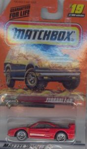 matchbox 1998-19 ferrari f40 1:64 scale