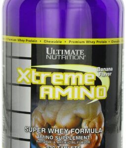 Ultimate Nutrition Xtreme Amino Dietary Supplement, Whey Protein Concentrate, Amino Acid Profile for Muscle Gainer, 330 Flavored Chewable Tablets