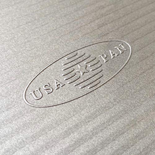USA Pan Bakeware Half Sheet Pan, Warp Resistant Nonstick Baking Pan, Made in the USA from Aluminized Steel 17 1/4 x12 1/4 x1