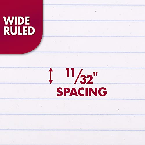 Mead Composition Notebooks, 12 Pack, Wide Ruled Paper, 9-3/4" x 7-1/2", 100 Sheets per Comp Book, Color Will Vary (73389)