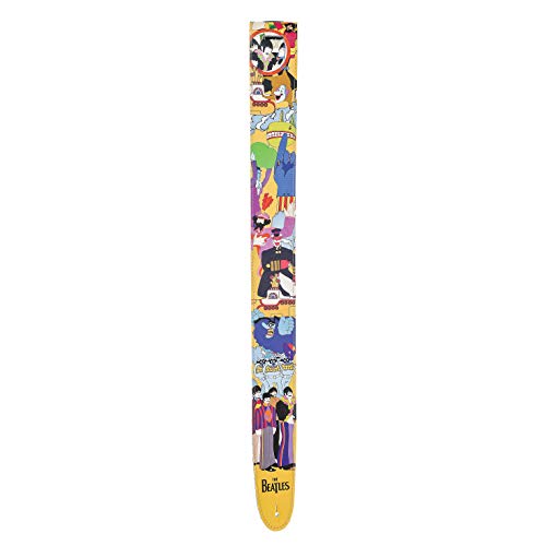 D'Addario Accessories Beatles Guitar Strap - Guitar Accessories - Electric Guitar Strap, Acoustic Guitar Strap, Acoustic Electric Guitar Strap & Bass Guitar Strap - Yellow Submarine