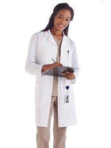 meta 15113 fundamentals women's 37" lab coat white xs