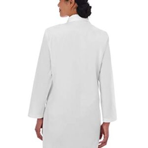 Meta 15113 Fundamentals Women's 37" Lab Coat White XS