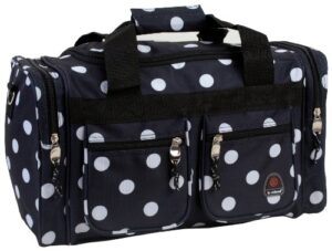 rockland duffel bag, black dot, 19-inch