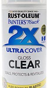 Rust-Oleum 249117 Painter's Touch 2X Ultra Cover Spray Paint, 12 oz, Gloss Clear