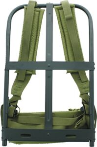 army universe black military alice pack frame - enhanced army hiking gear with adjustable olive drab suspender straps & quick release lc-1 kidney pad
