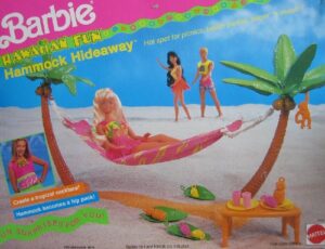 barbie hawaiian fun hammock hideaway playset (1990)