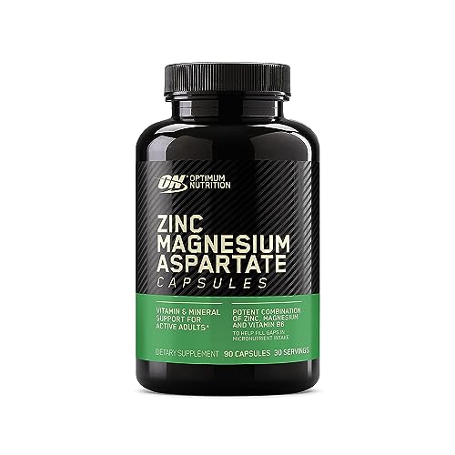 OPTIMUM NUTRITION ZMA Muscle Recovery and Endurance Supplement for Men and Women, Zinc and Magnesium Supplement, 90 Count