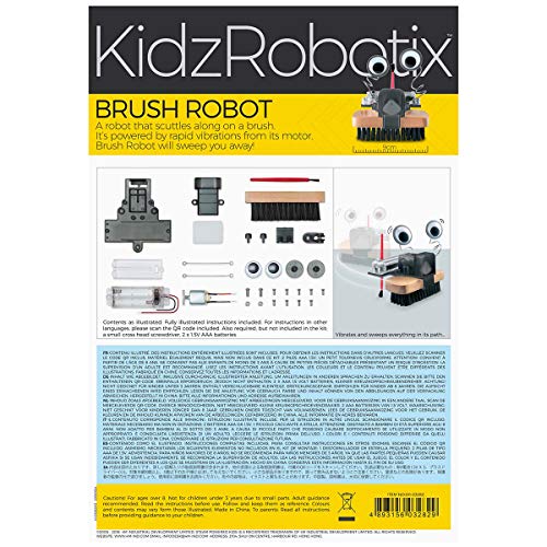 4M 4574 Brush Robot DIY Science Engineering Robotics Kit - Educational Stem Toys Gift for Kids & Teens, Boys & Girls (Packaging May Vary)