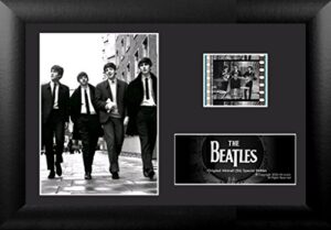 filmcells - beatles (series 6) minicell framed desktop presentation with easel stand, certificate and 1x 35mm film cell - 7x5